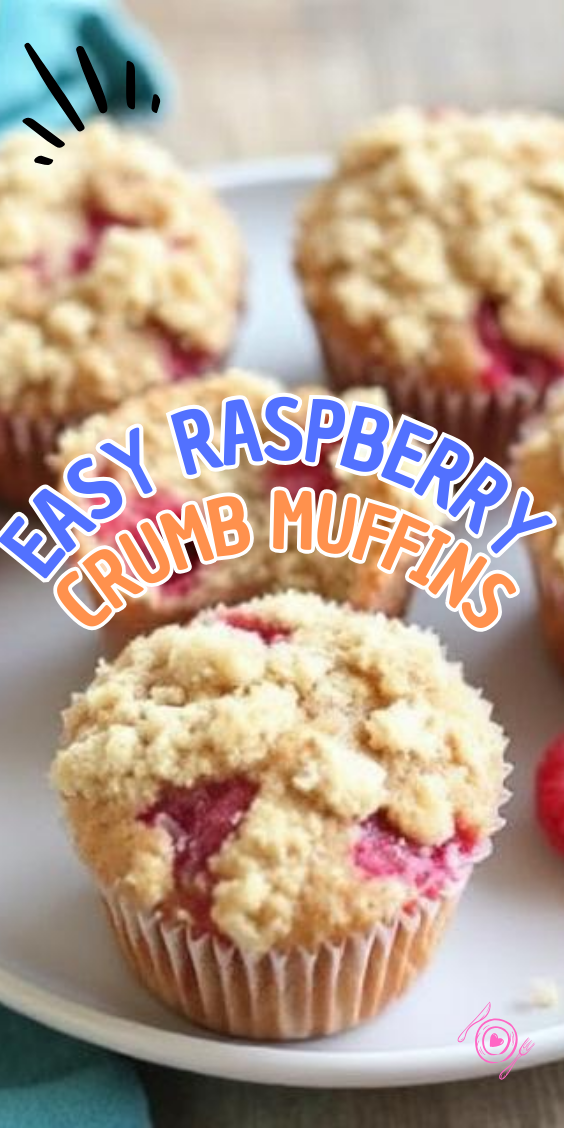 Easy Raspberry Crumb Muffins
