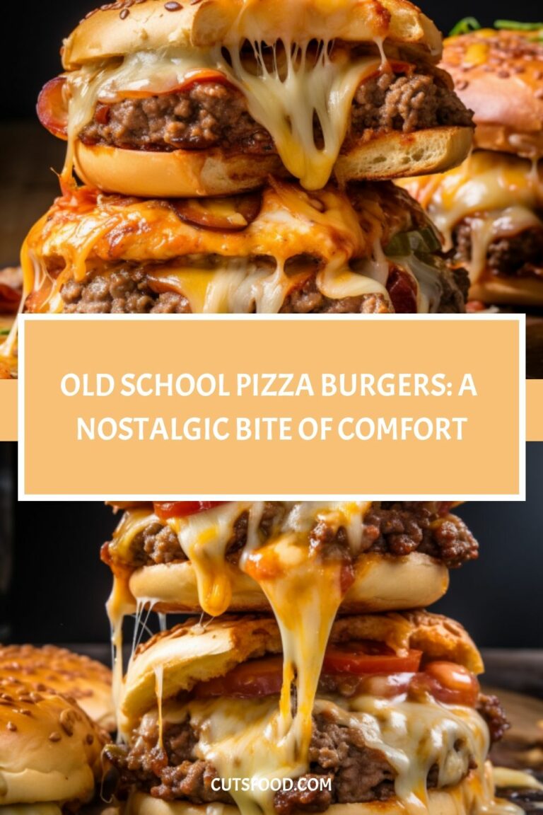 Old School Pizza Burgers: A Nostalgic Bite of Comfort
