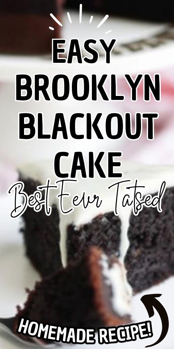 Easy Brooklyn Blackout Cake