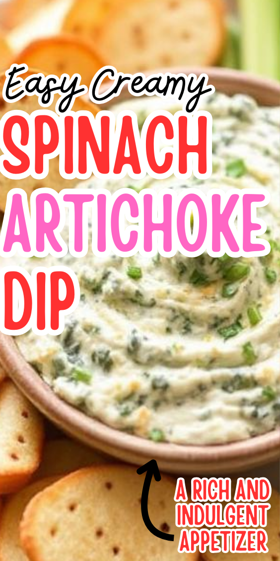 Easy Creamy Spinach Artichoke Dip