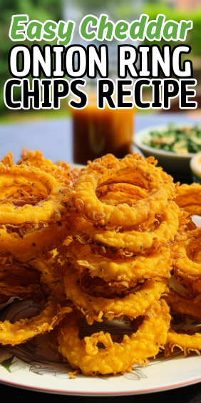 Easy Cheddar Onion Ring Chips