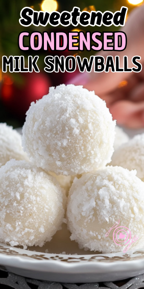 Easy Sweetened Condensed Milk Snowballs