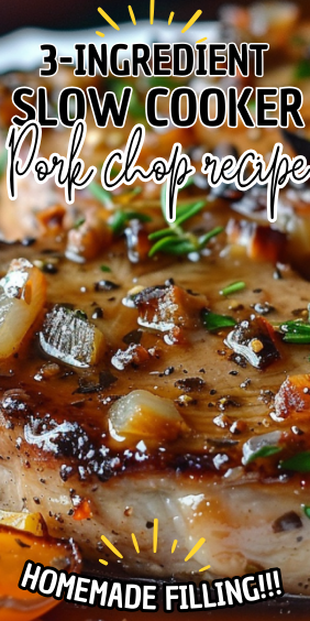 3-ingredient slow cooker pork chop recipe