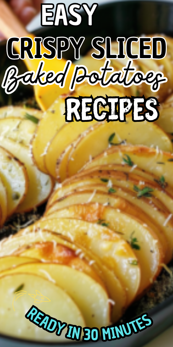 Easy Crispy Sliced Baked Potatoes