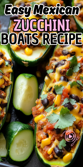 Easy Mexican Zucchini Boats