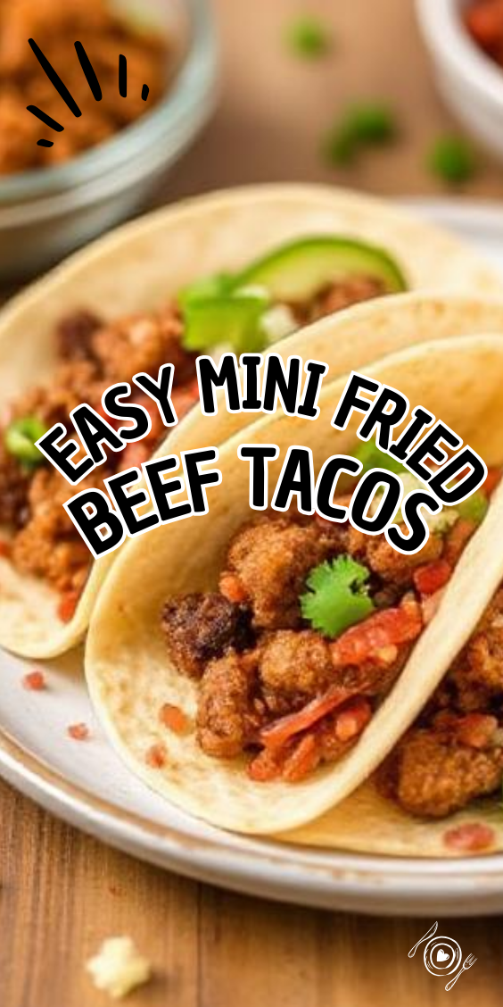 Easy Mini Fried Beef Tacos