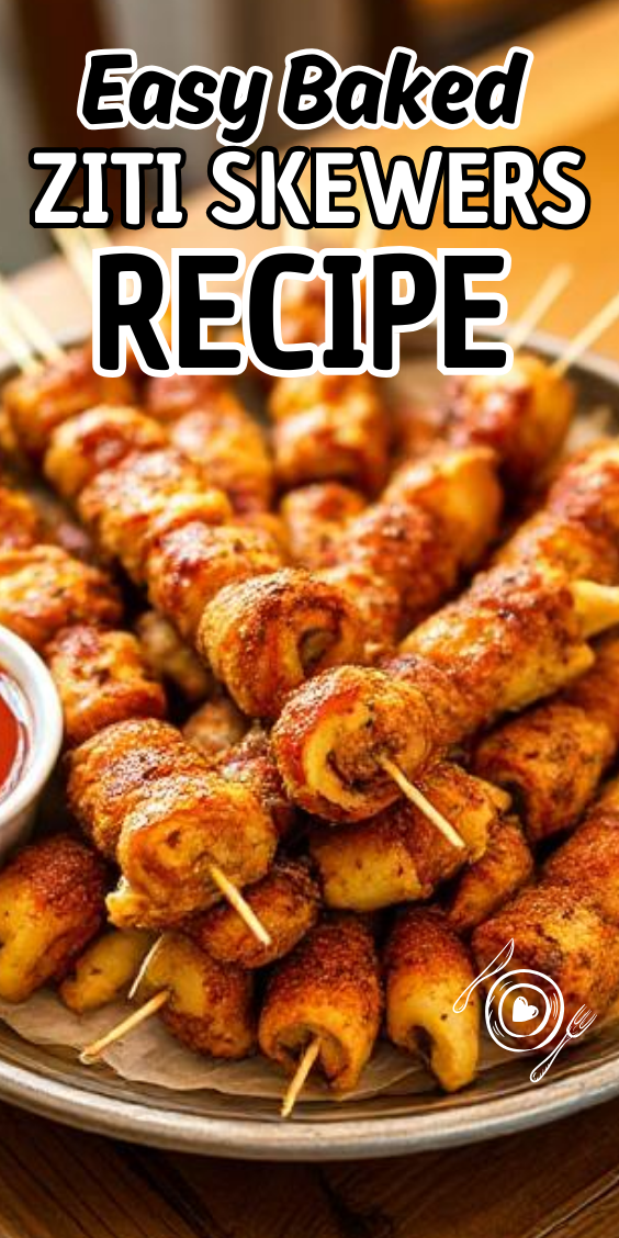 Easy Baked Ziti Skewers