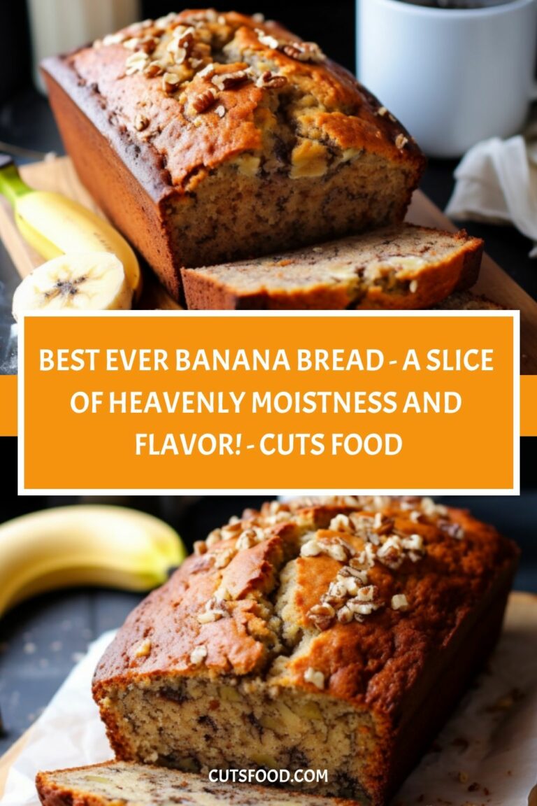 Best Ever Banana Bread – A Slice of Heavenly Moistness and Flavor! – Cuts Food
