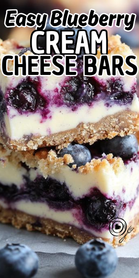 Easy Blueberry Cream Cheese Bars