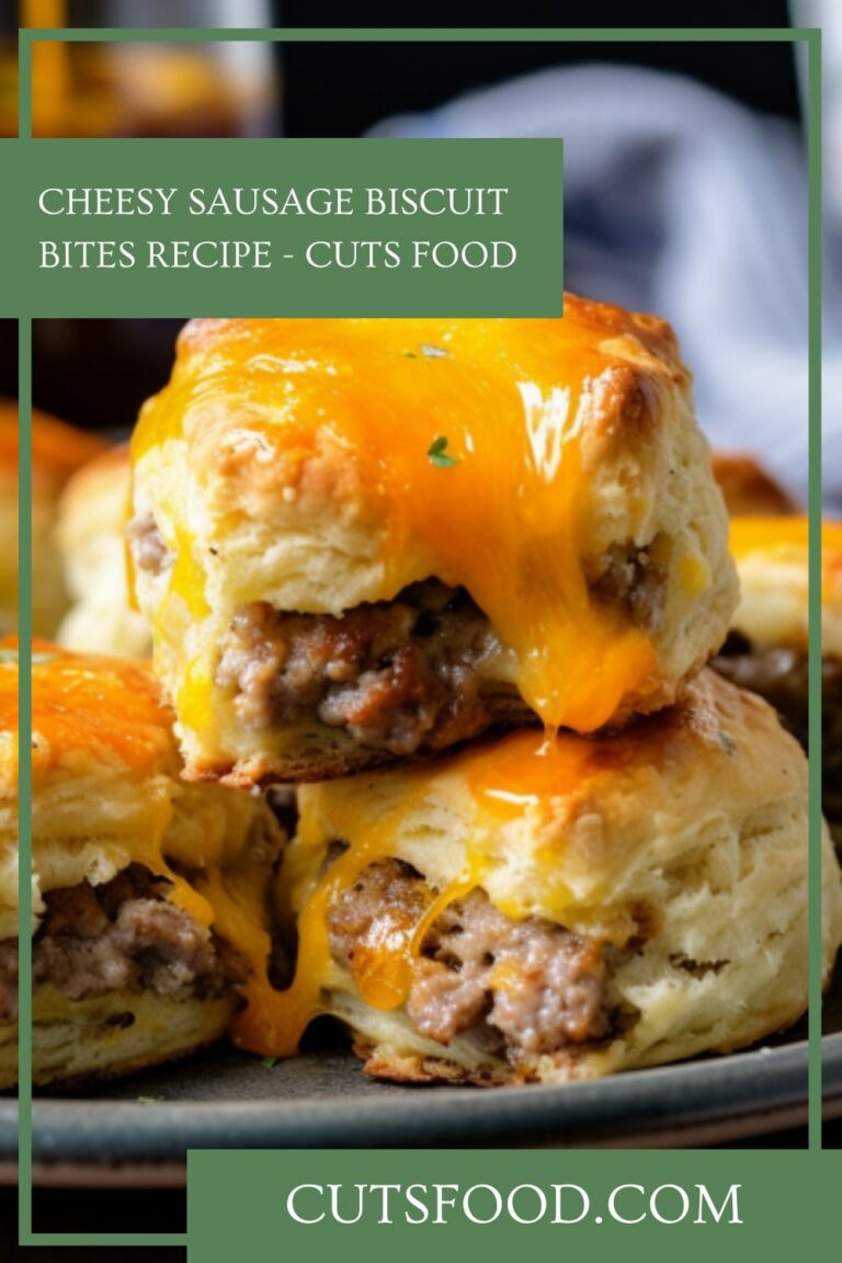 Cheesy Sausage Biscuit Bites Recipe – Cuts Food