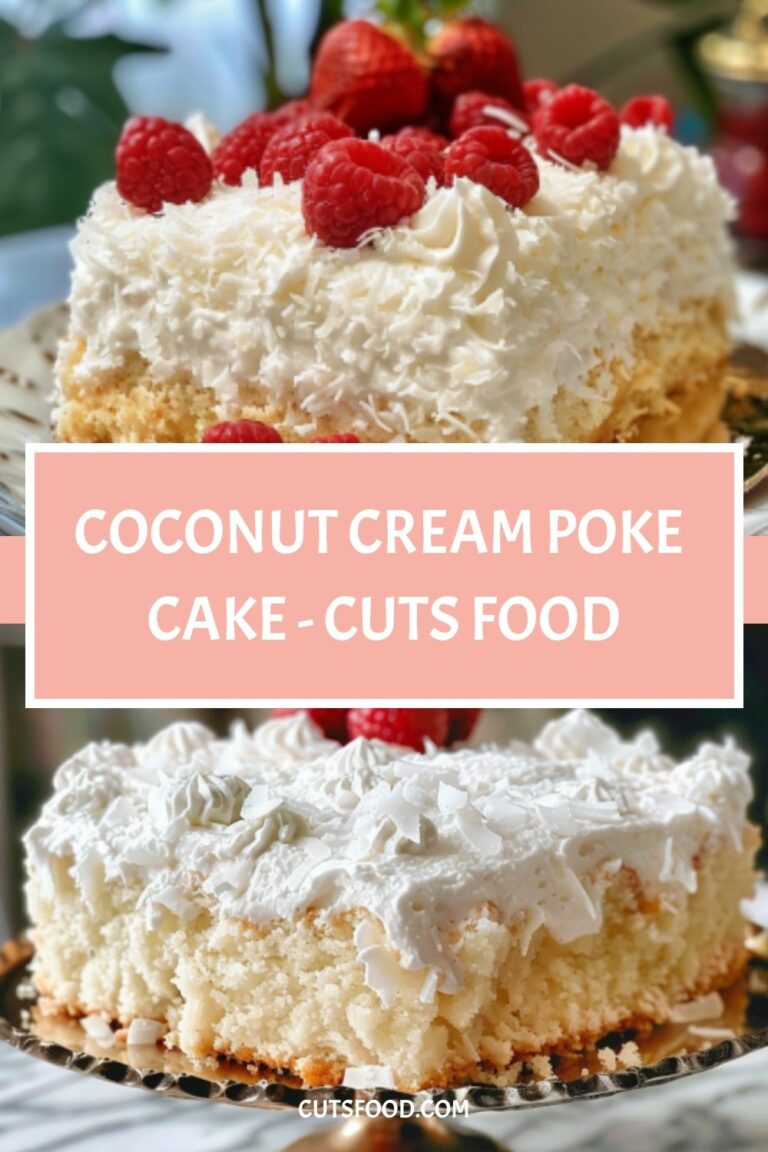 Coconut Cream Poke Cake – Cuts Food