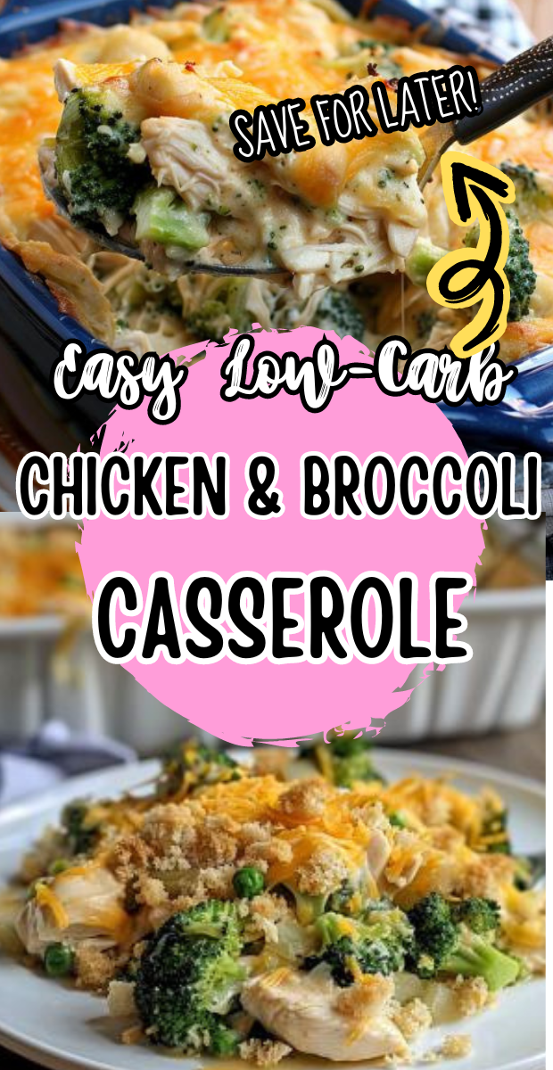 Easy Low-Carb Chicken & Broccoli Casserole