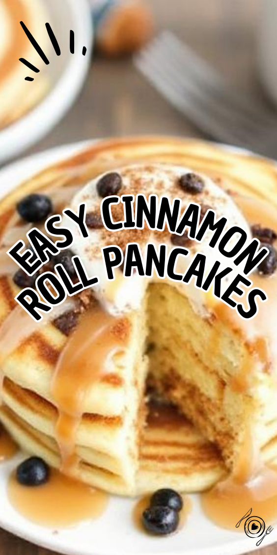 Easy Cinnamon Roll Pancakes