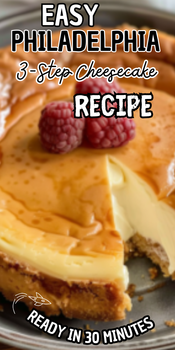 Easy Philadelphia 3-Step Cheesecake