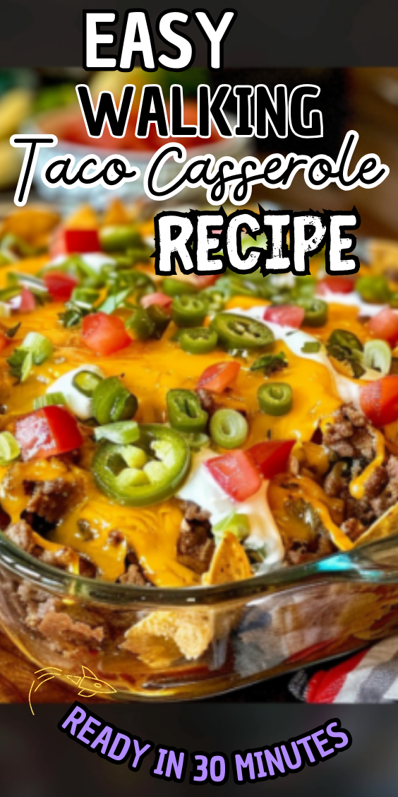 Easy Walking Taco Casserole