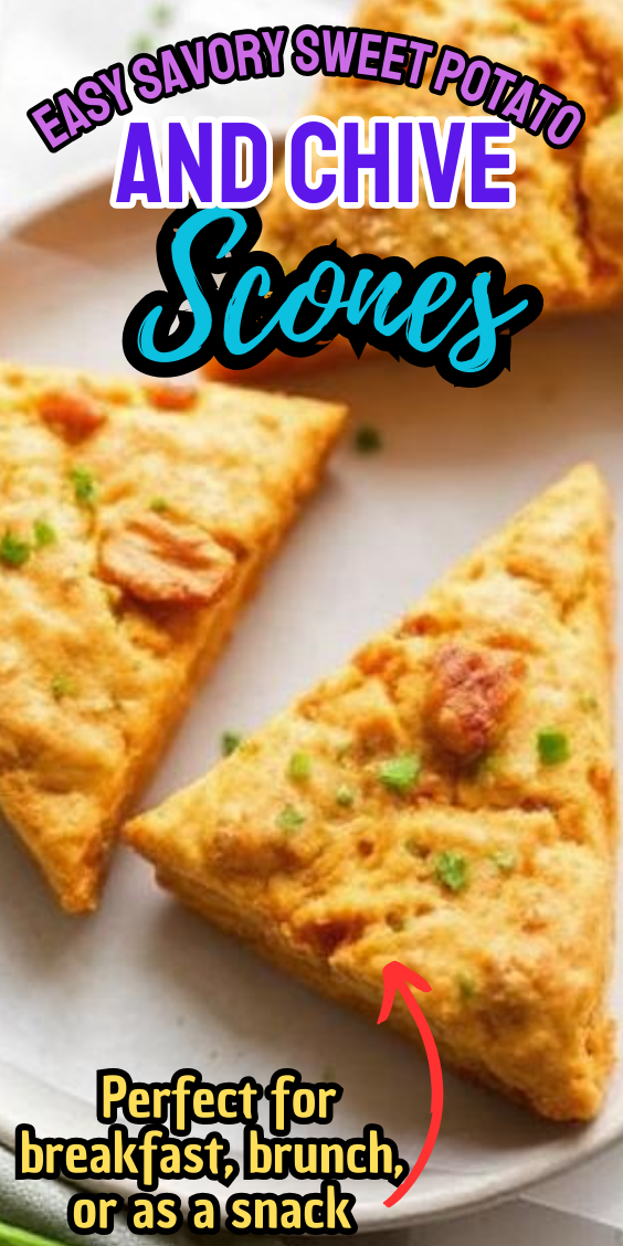 Easy Savory Sweet Potato and Chive Scones