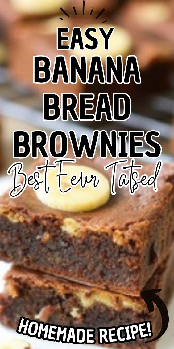 Easy Banana Bread Brownies