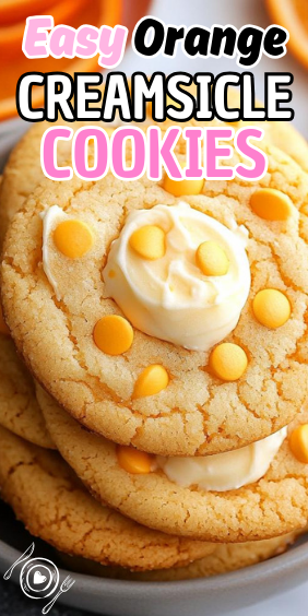 Easy Orange Creamsicle Cookies