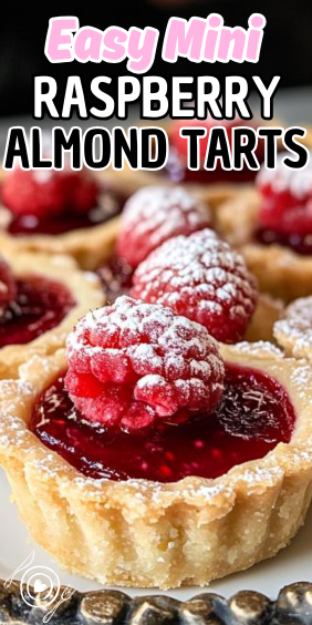 Easy Mini Raspberry Almond Tarts