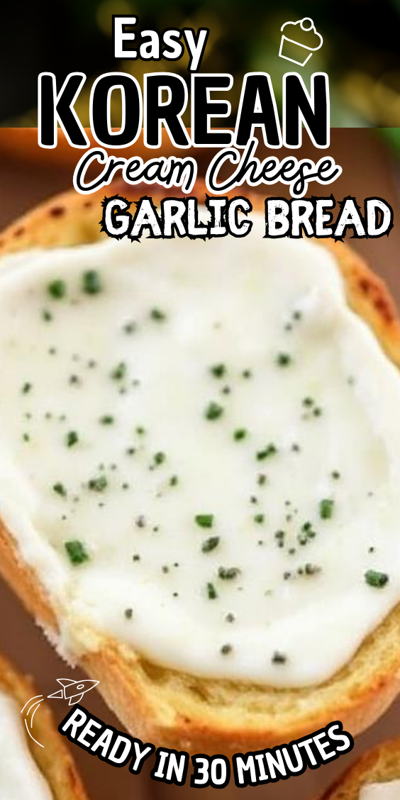 Easy Korean Cream Cheese Garlic Bread