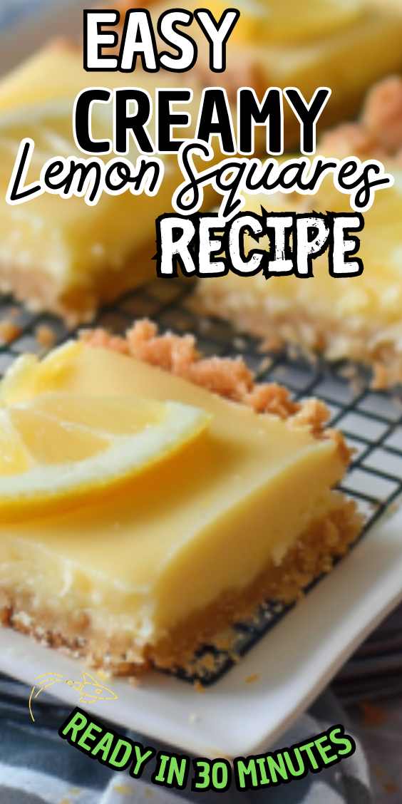 Easy Creamy Lemon Squares