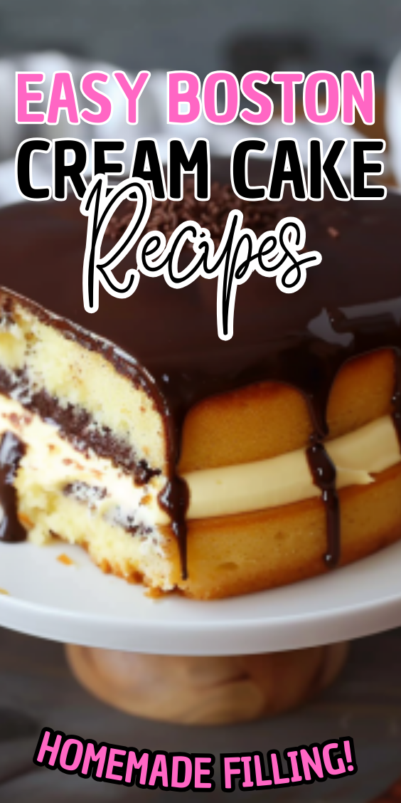 Easy Boston Cream Cake