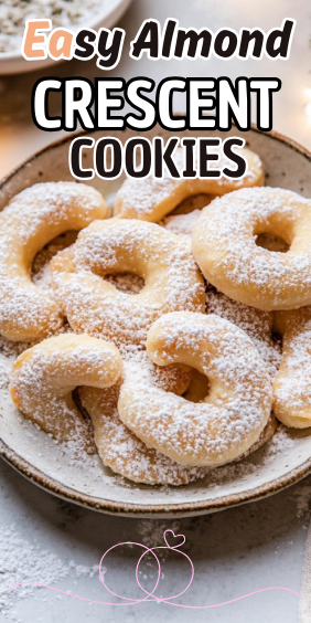 Easy Almond Crescent Cookies