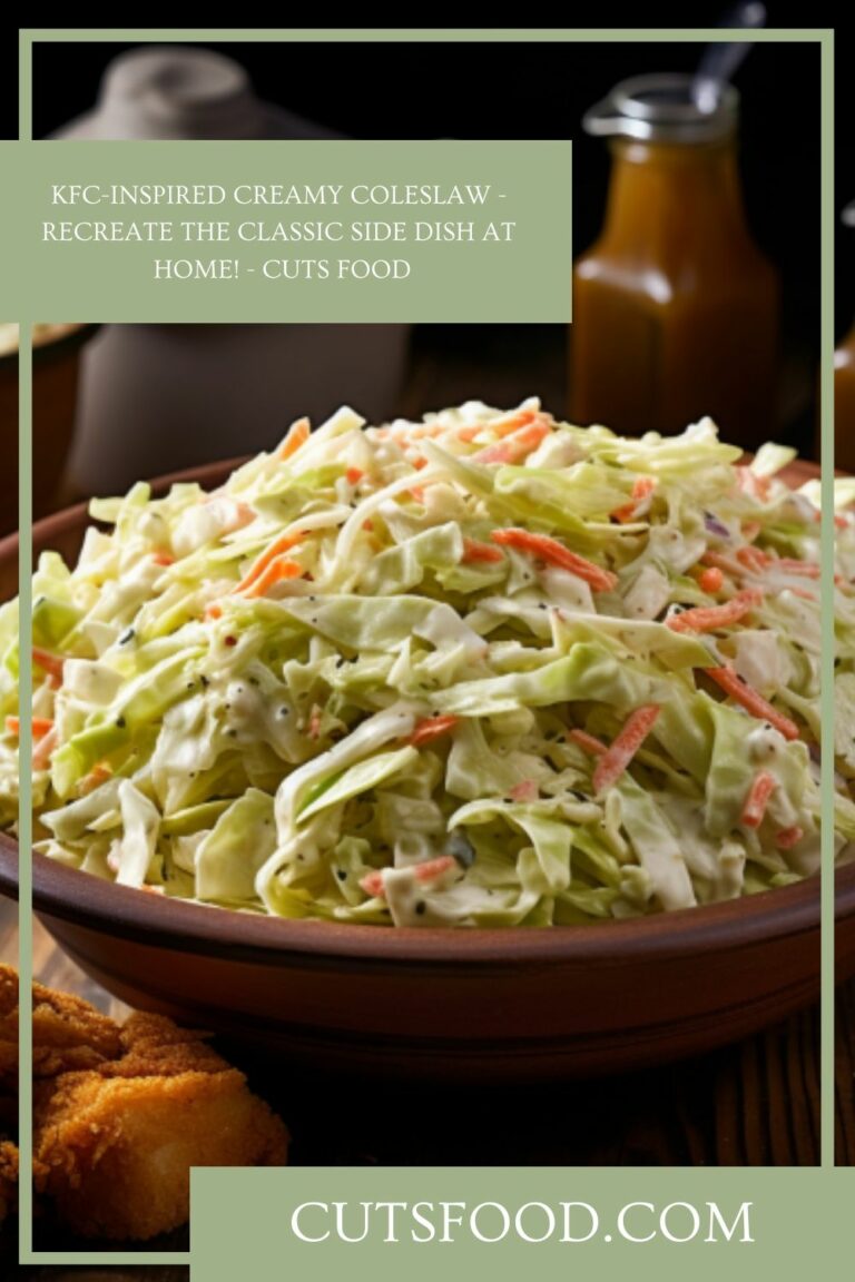 KFC-Inspired Creamy Coleslaw – Recreate the Classic Side Dish at Home! – Cuts Food