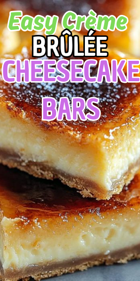 Easy Crème Brûlée Cheesecake Bars