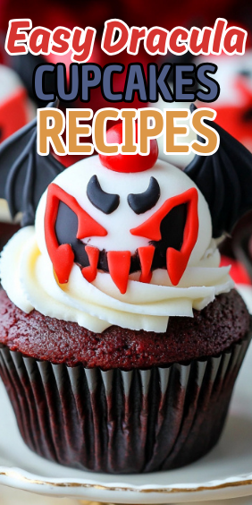 Easy Dracula Cupcakes