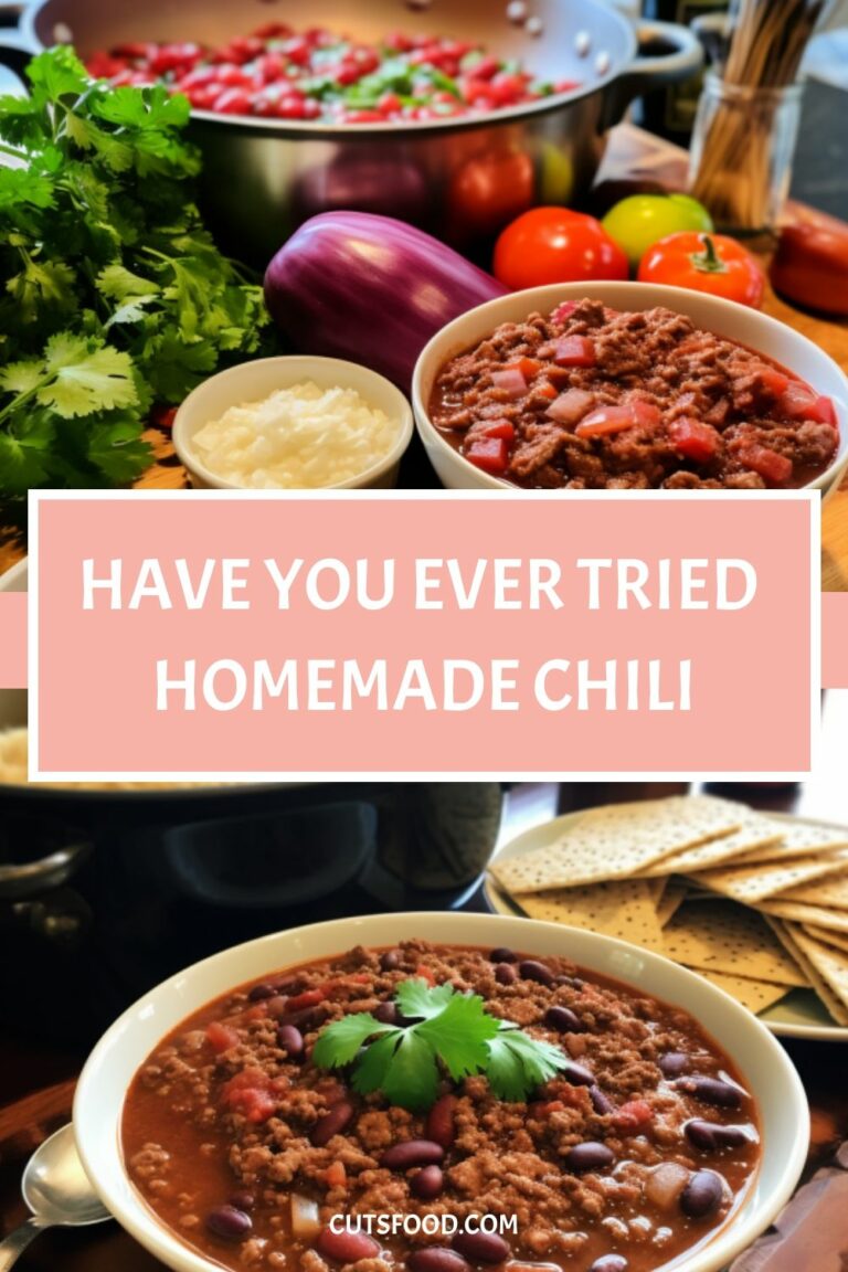 Have You Ever Tried Homemade Chili