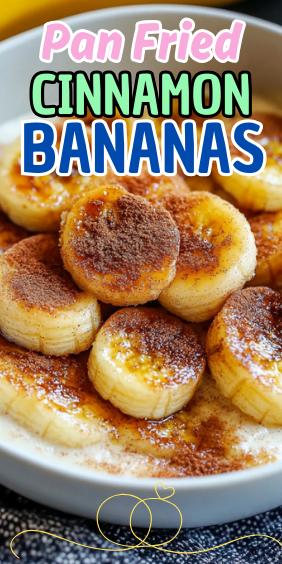 Easy Pan Fried Cinnamon Bananas