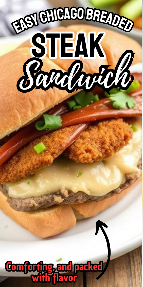 Easy Chicago Breaded Steak Sandwich