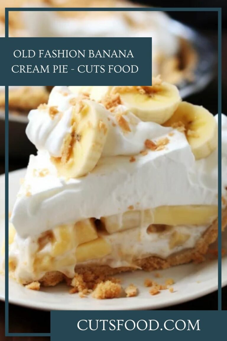 OLD FASHION BANANA CREAM PIE – Cuts Food