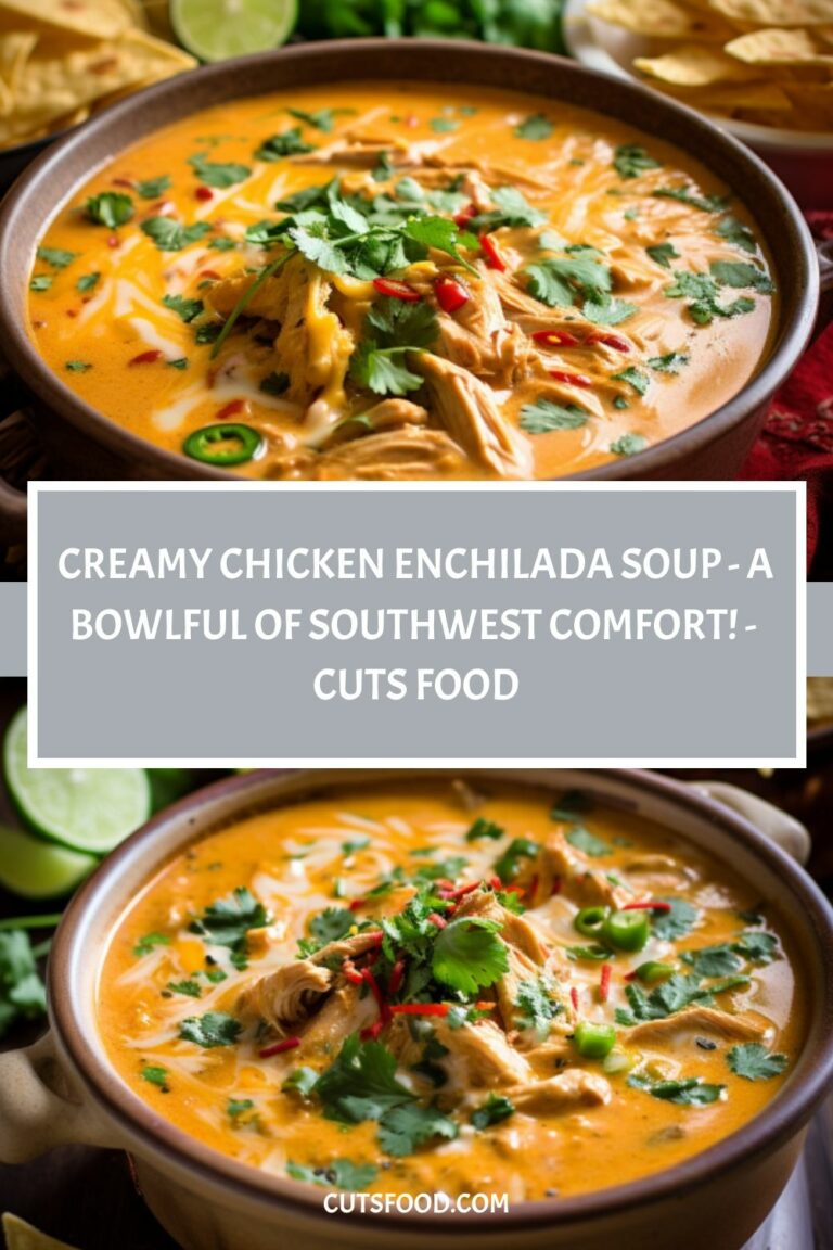 Creamy Chicken Enchilada Soup – A Bowlful of Southwest Comfort! – Cuts Food