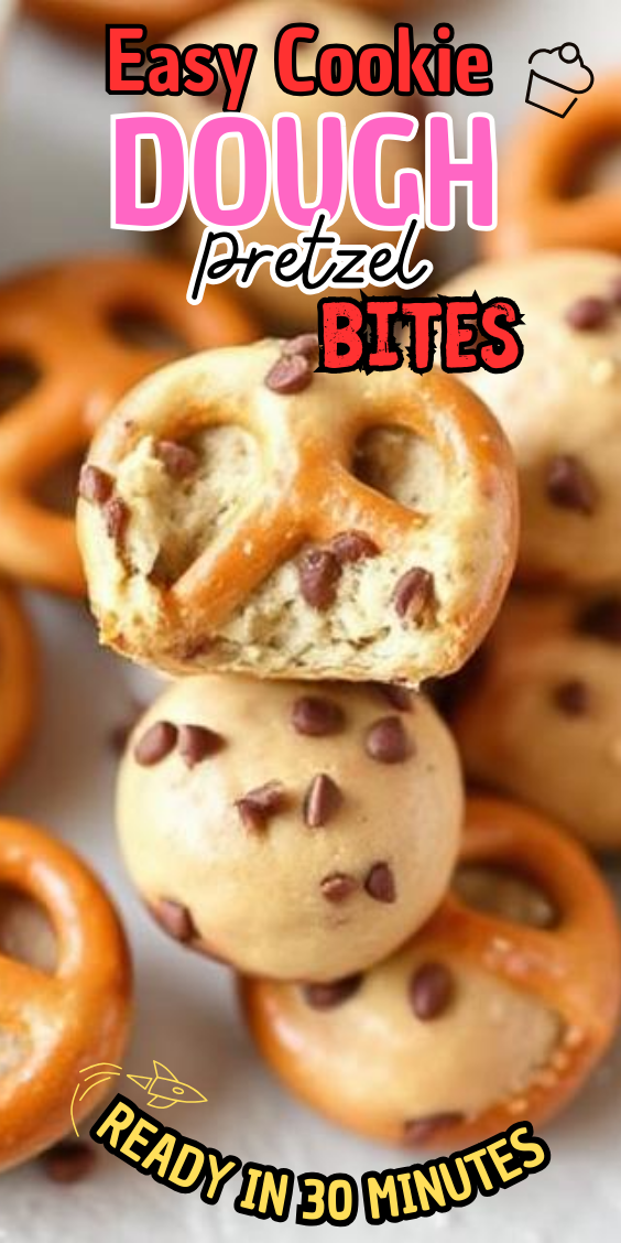 Easy Cookie Dough Pretzel Bites