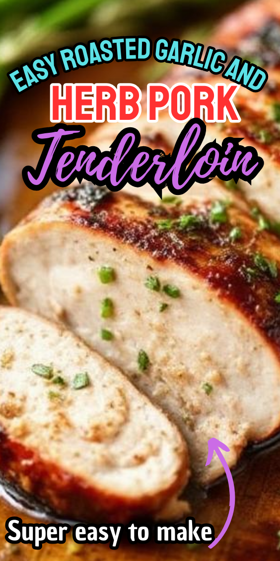 Easy Roasted Garlic and Herb Pork Tenderloin