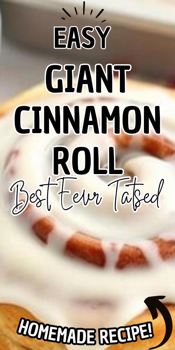 Easy Giant Cinnamon Roll