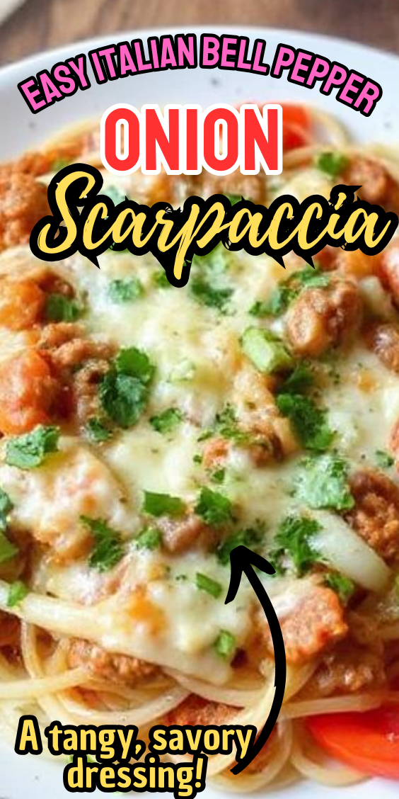 Easy Italian Bell Pepper and Onion Scarpaccia