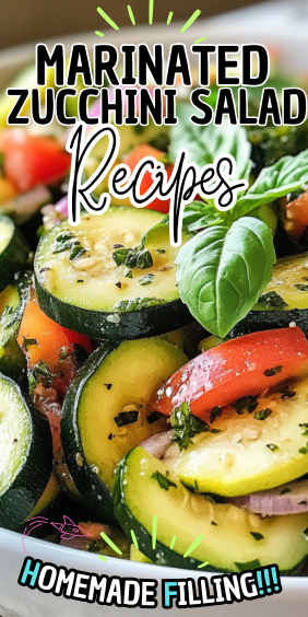 Easy Marinated Zucchini Salad