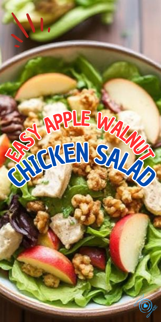 Easy Apple Walnut Chicken Salad