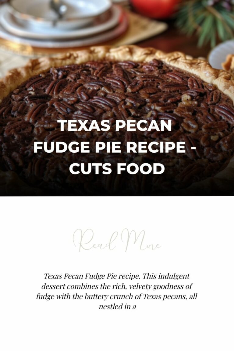Texas Pecan Fudge Pie Recipe – Cuts Food