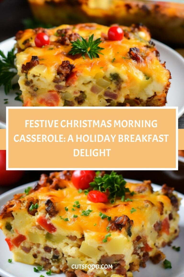 Festive Christmas Morning Casserole: A Holiday Breakfast Delight
