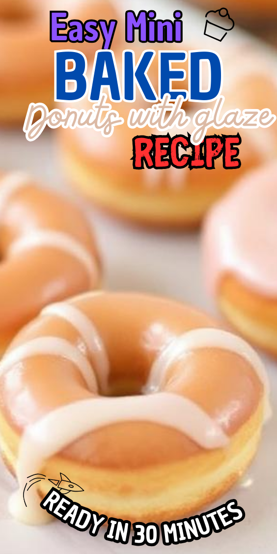 Easy Mini Baked Donuts with Glaze Recipe