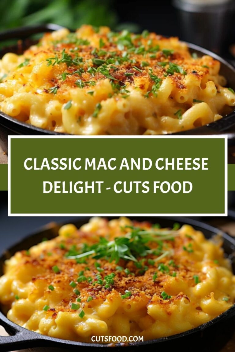Classic Mac and Cheese Delight – Cuts Food