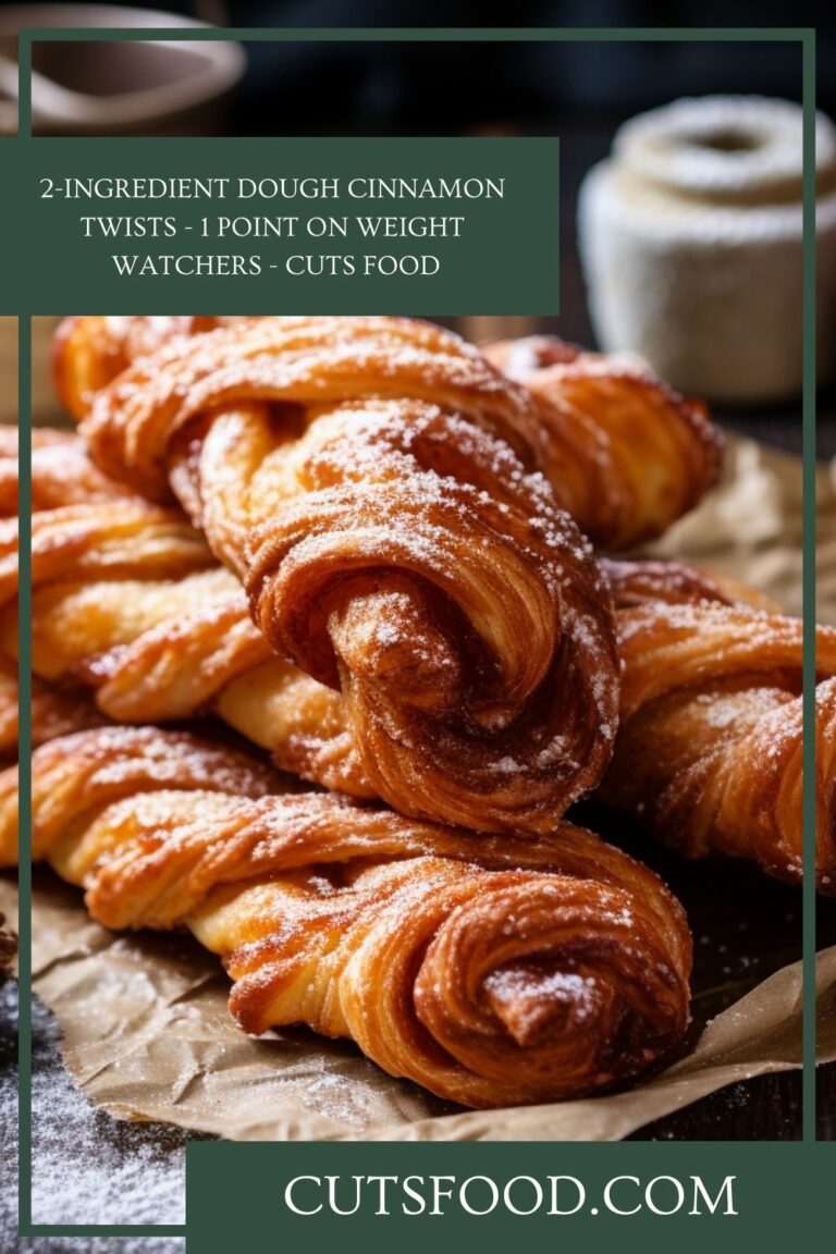 2-Ingredient Dough Cinnamon Twists – 1 Point on Weight Watchers – Cuts Food
