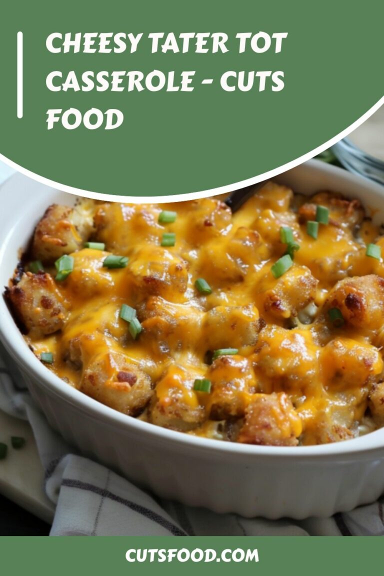 Cheesy Tater Tot Casserole – Cuts Food