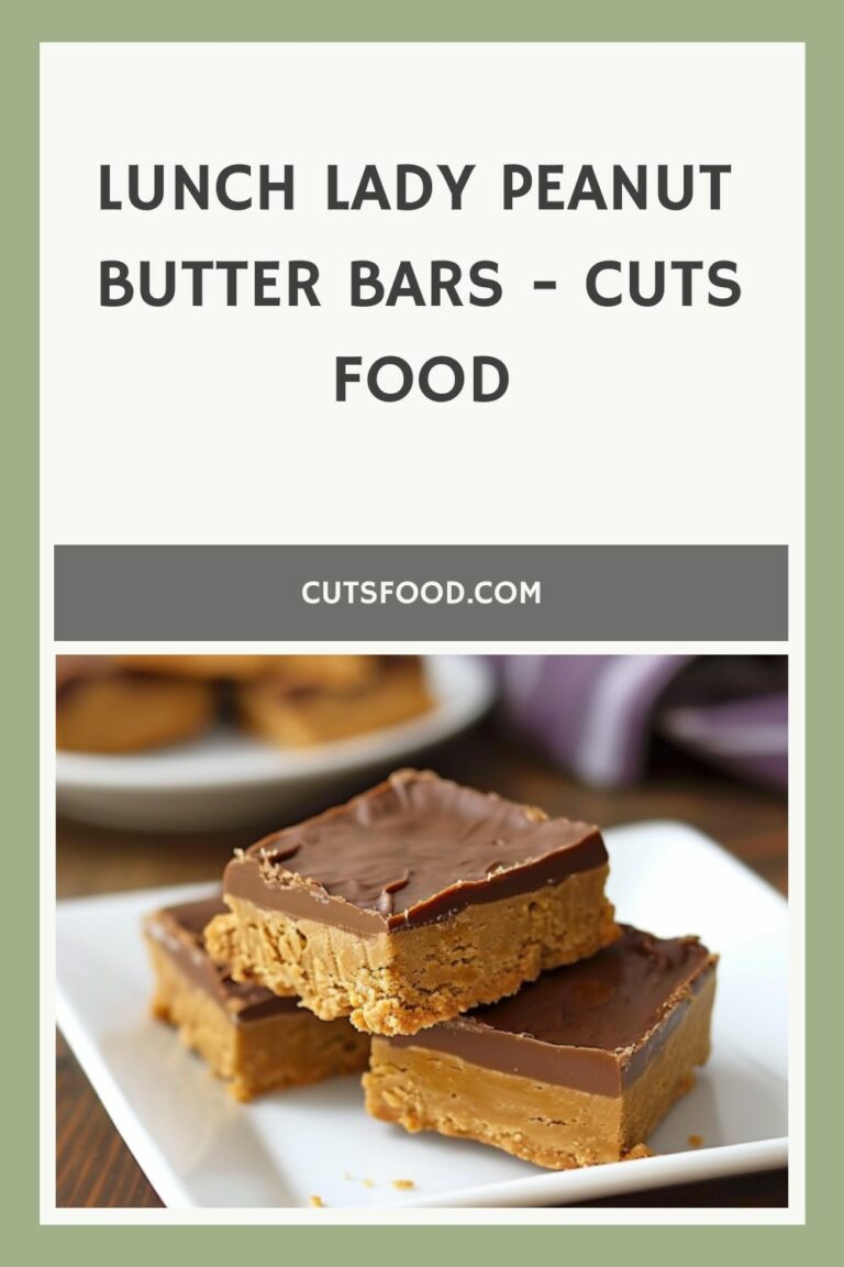 Lunch Lady Peanut Butter Bars – Cuts Food