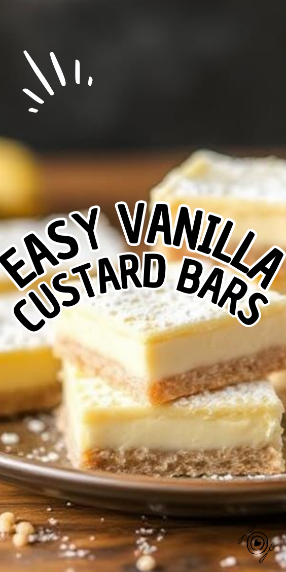 Easy Vanilla Custard Bars