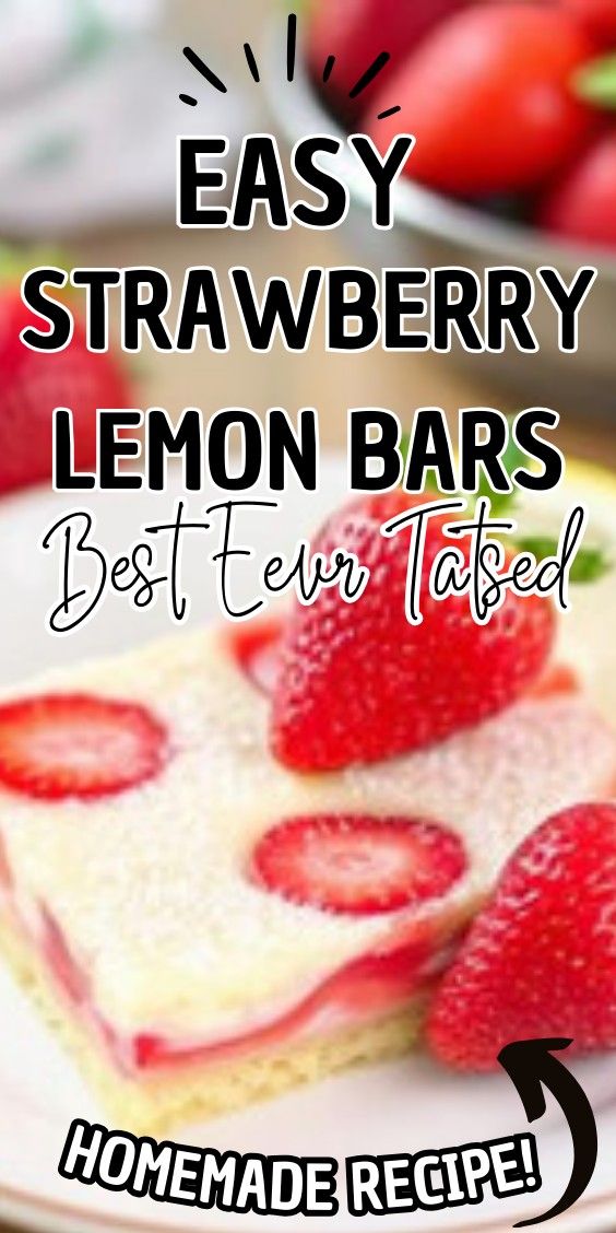 Easy Strawberry Lemon Bars